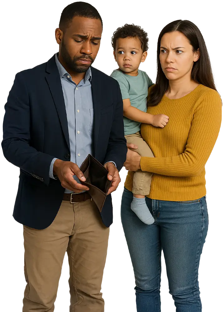 wife frustrated with her husband over spending too much money on gambling
